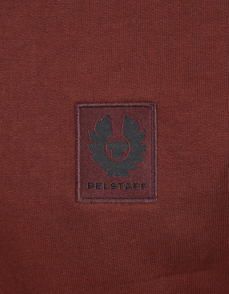 BELSTAFF HALF ZIP SWEATSHIRT OXBLOOD