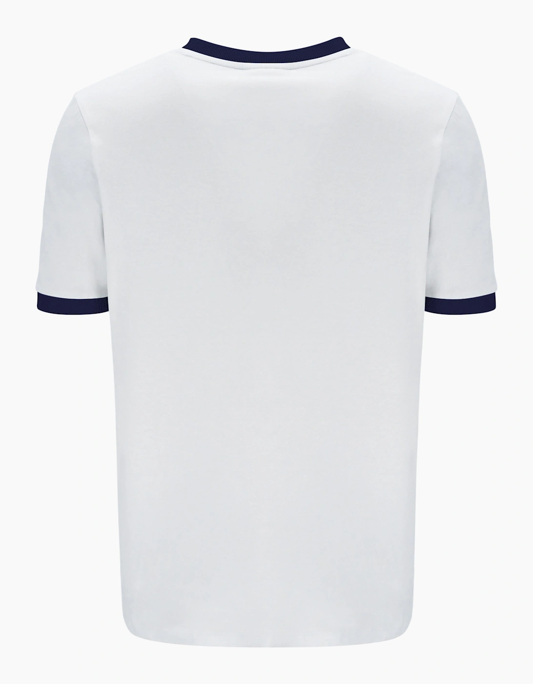 Marconi Essential Ringer Mens T-Shirt | White / Fila Navy
