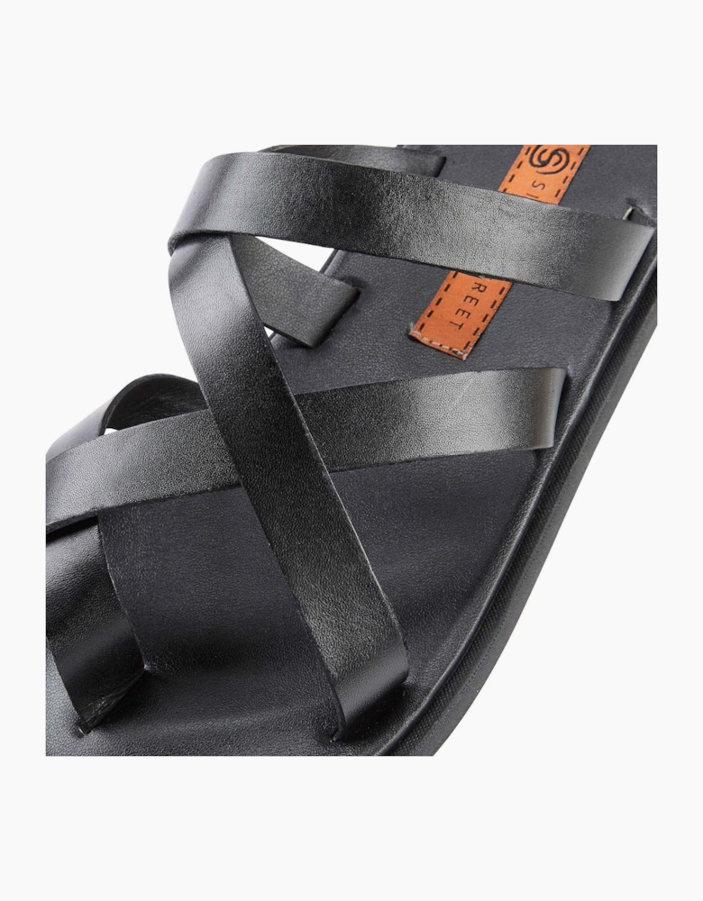 Silver Street London CROUCHEND Mens Sandals Black