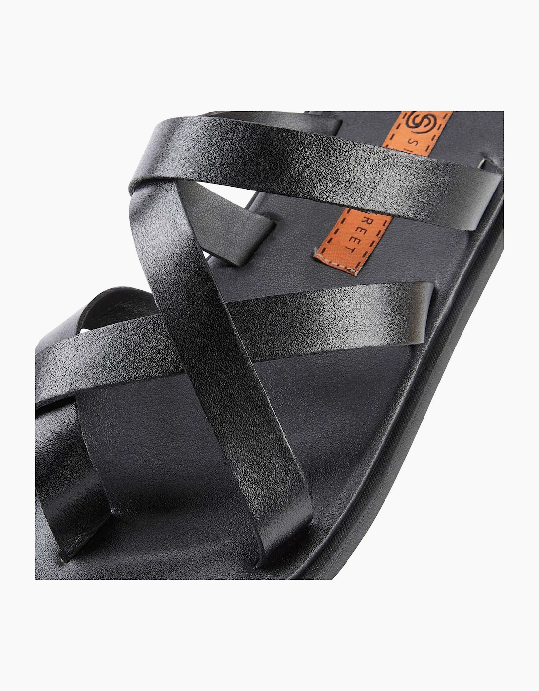 Silver Street London CROUCHEND Mens Sandals Black