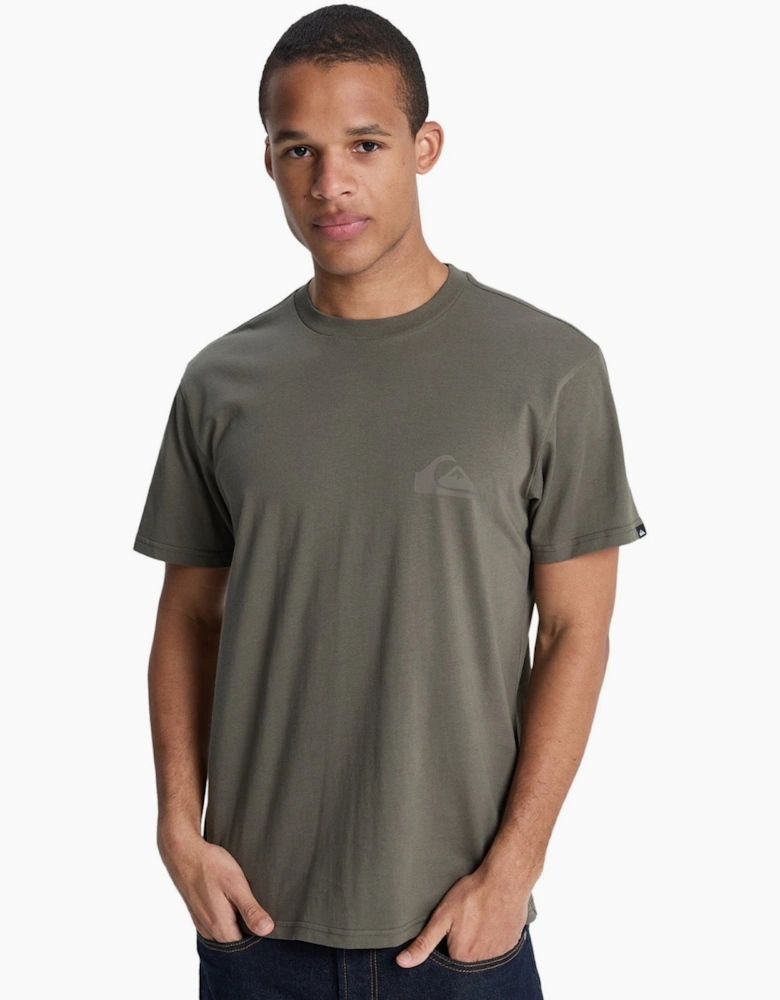 Quiksilver Mens EV Mini Logo Crew Neck Short Sleeve T-Shirt