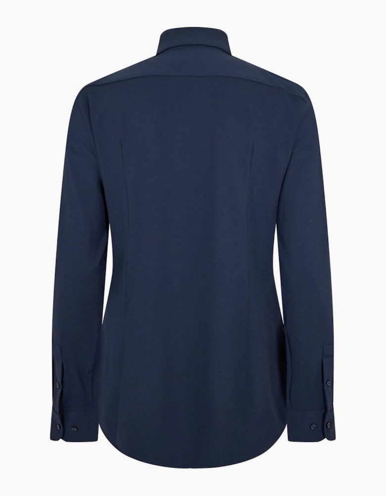 Point Collar Long Sleeve Oxford Shirt