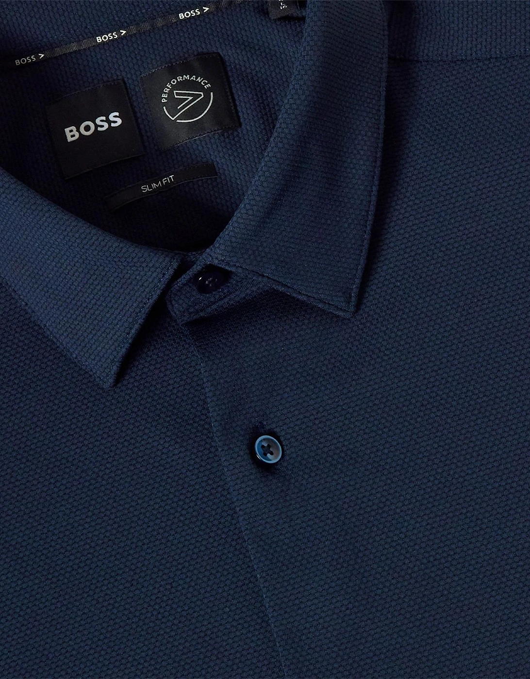 Point Collar Long Sleeve Oxford Shirt