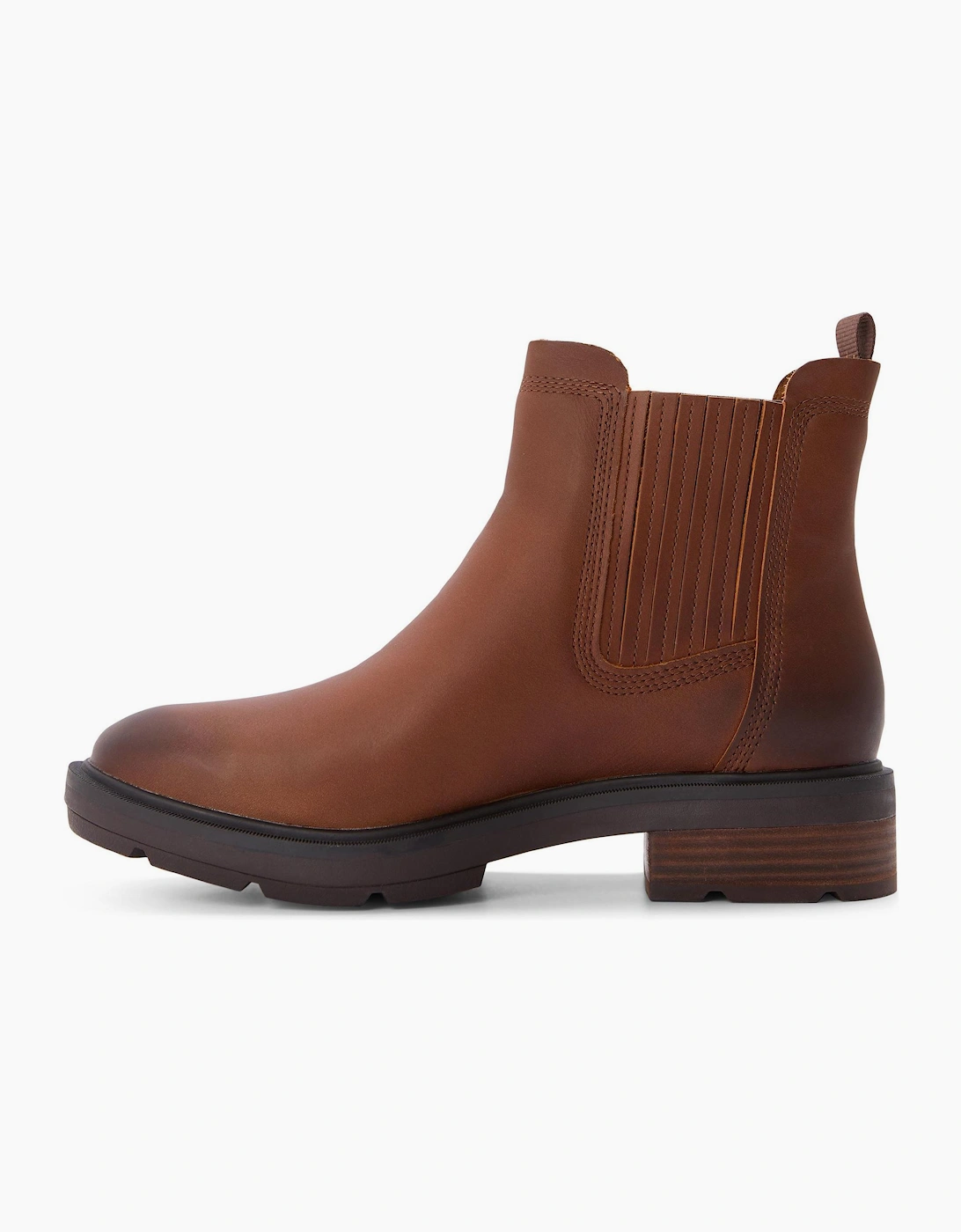Mid Chelsea Boots with Block Heel