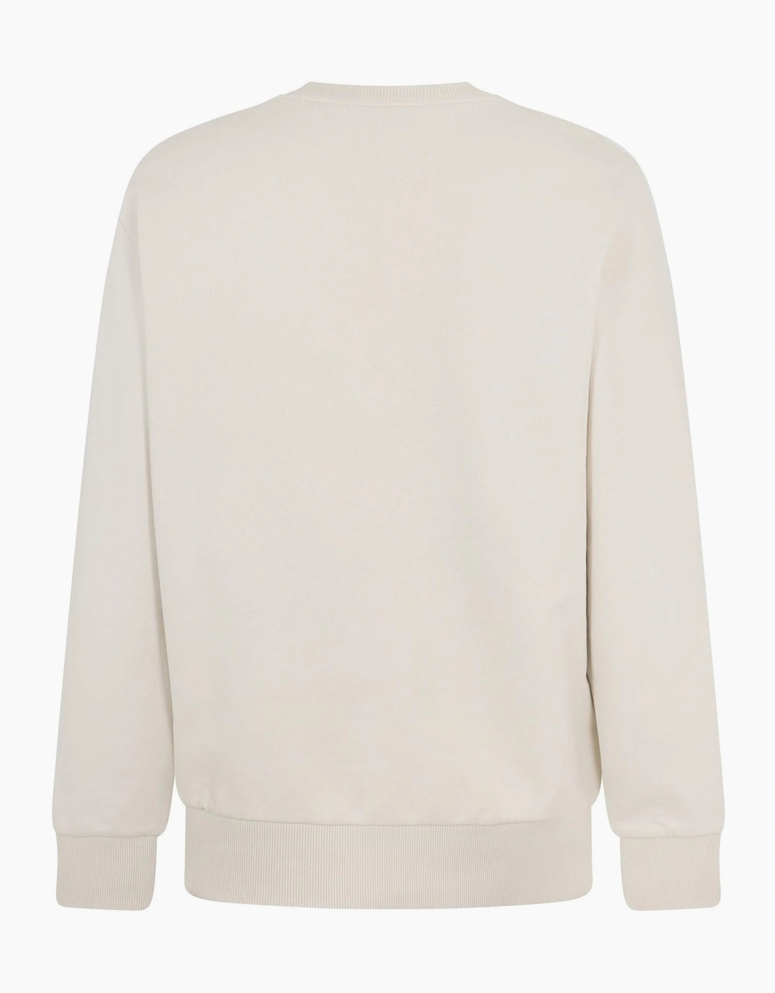 Graphic Crew Neck Ribbed Collar Long Sleeve Sweatshirt