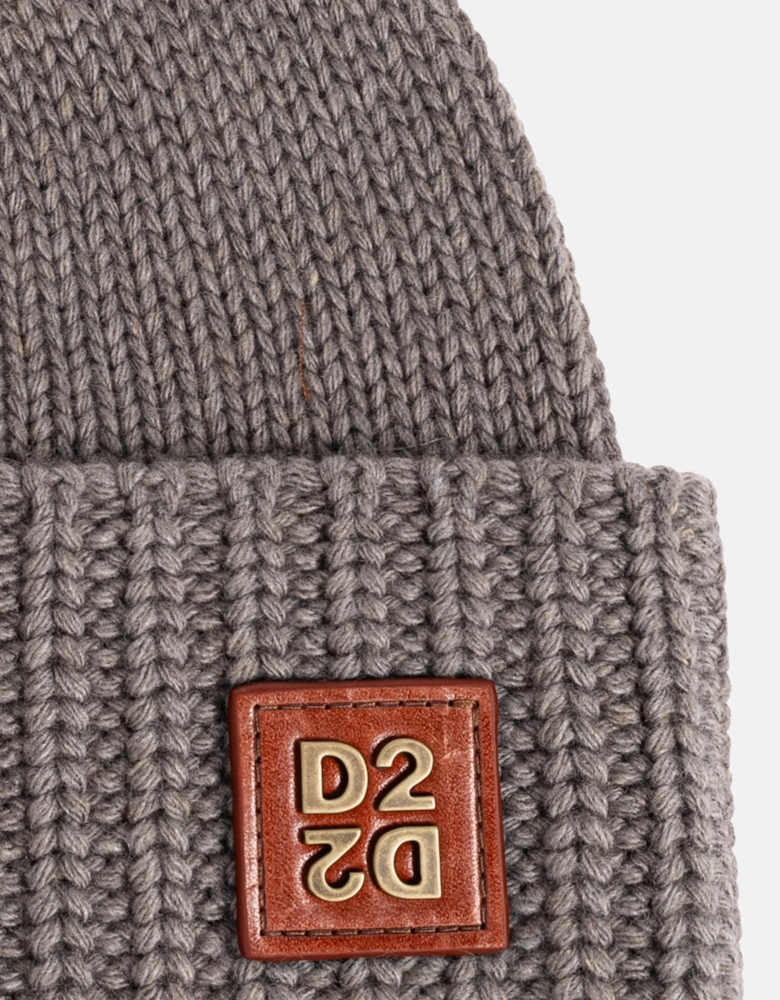 D2 Wool Beanie Grey