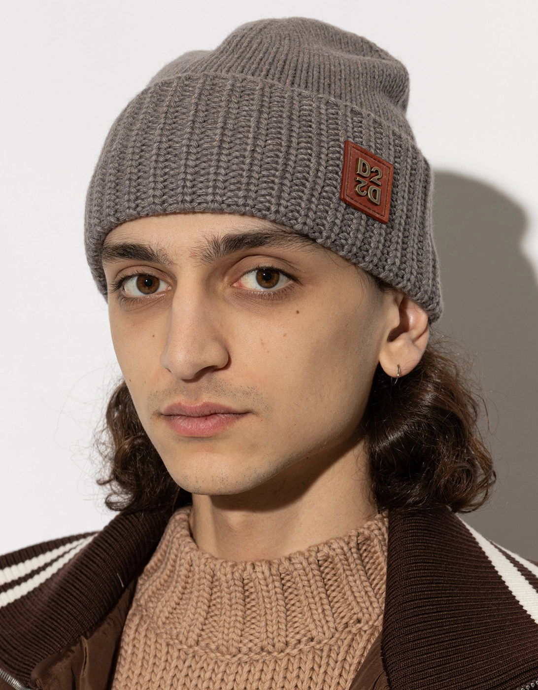 D2 Wool Beanie Grey
