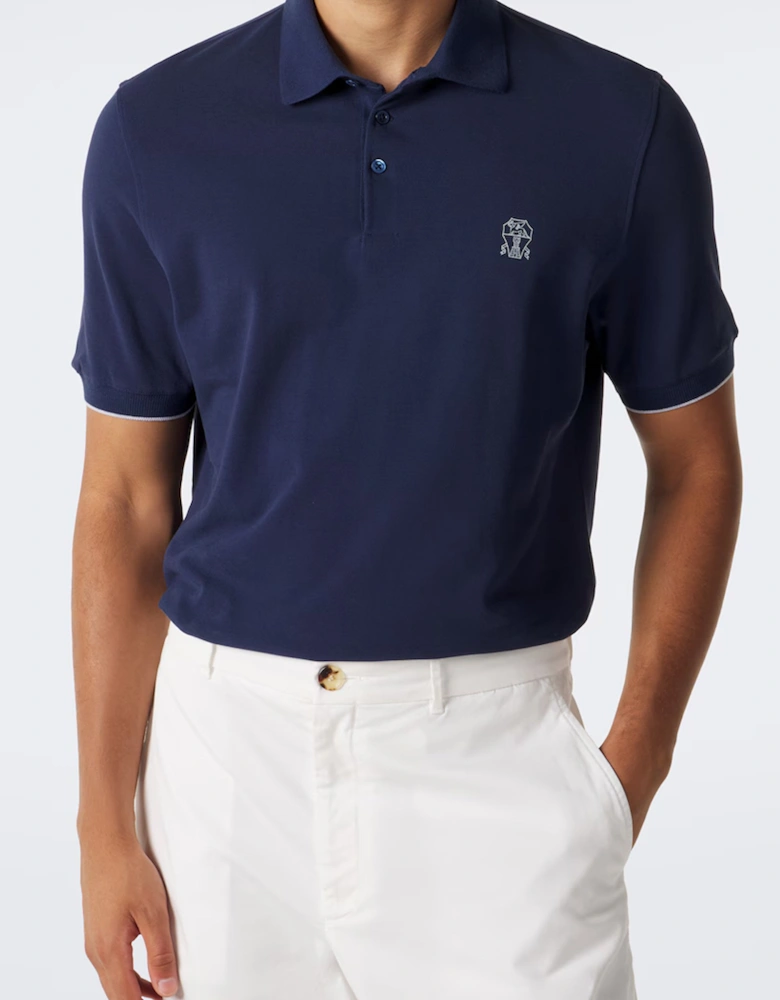 BRANDED COTTON POLO SHIRT