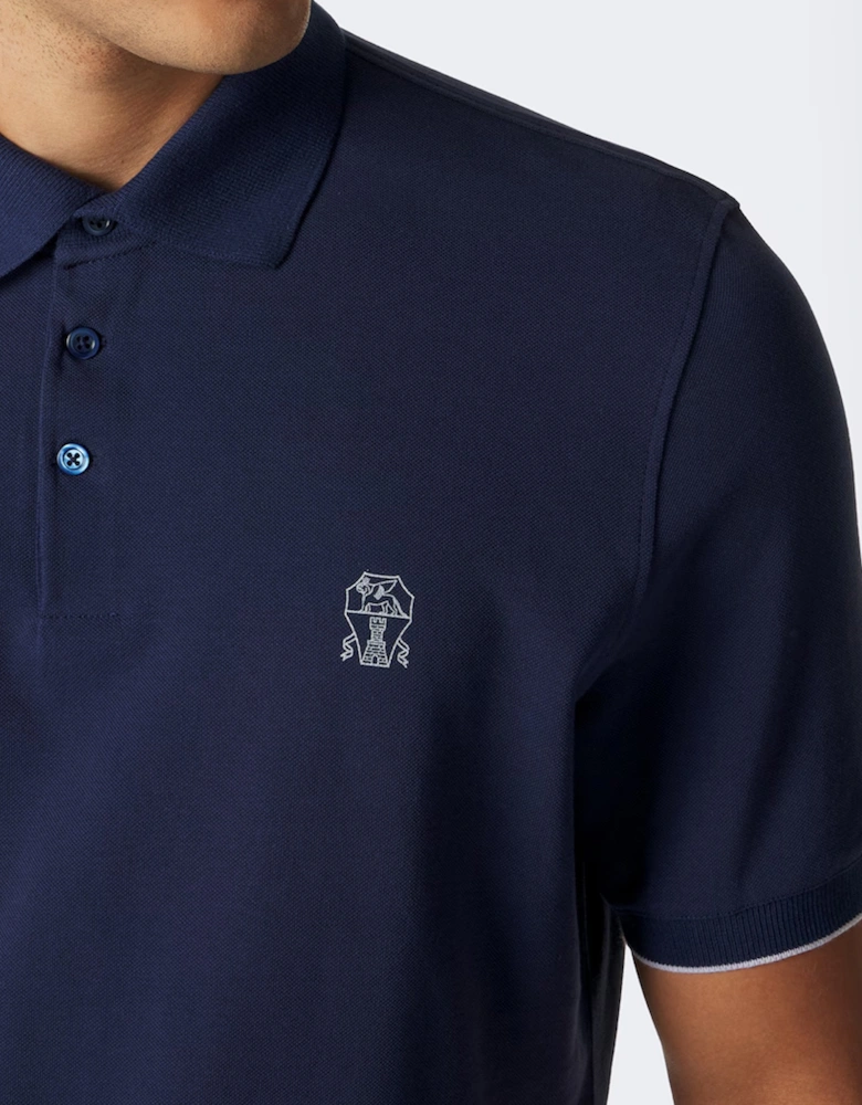 BRANDED COTTON POLO SHIRT