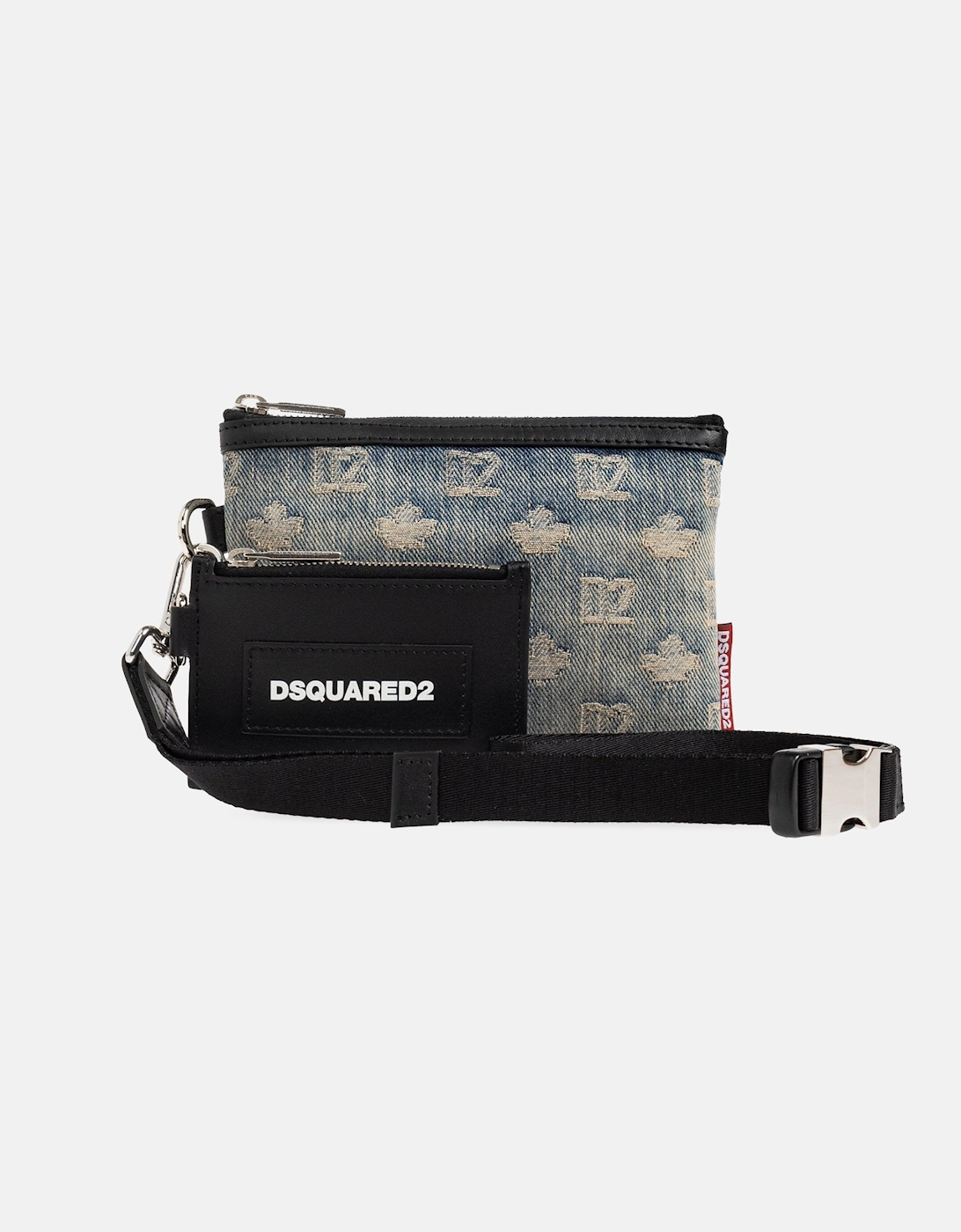 Dsquared2 Dsquared2 Men's D2 Monogram Neck Pouch Black/Blue