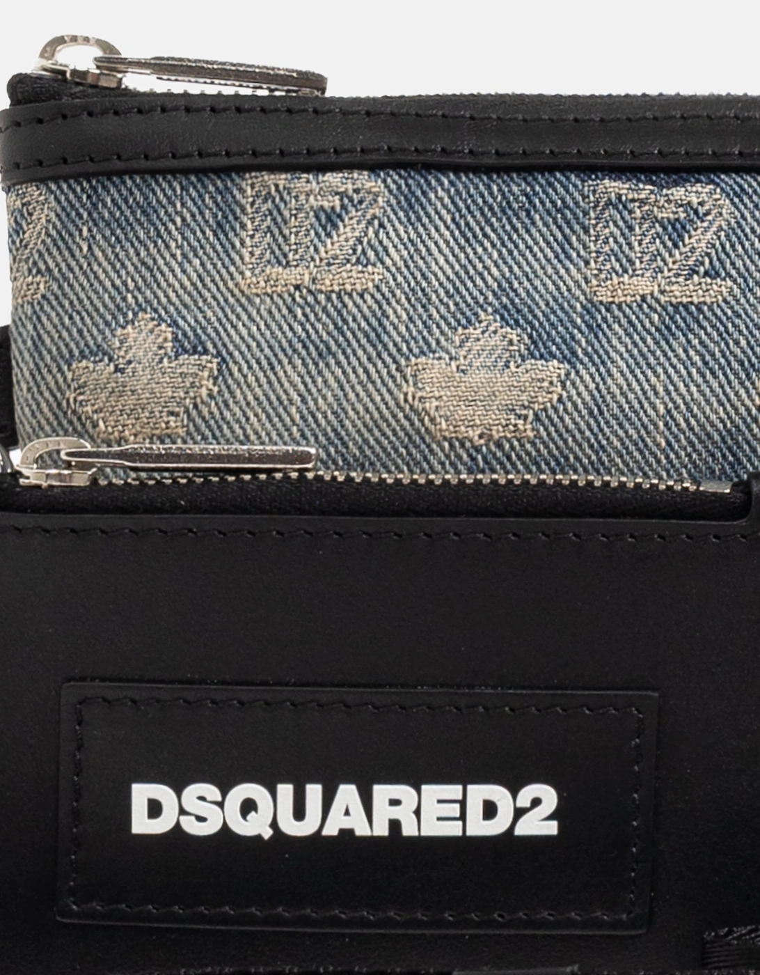 D2 Monogram Neck Pouch Black/Blue