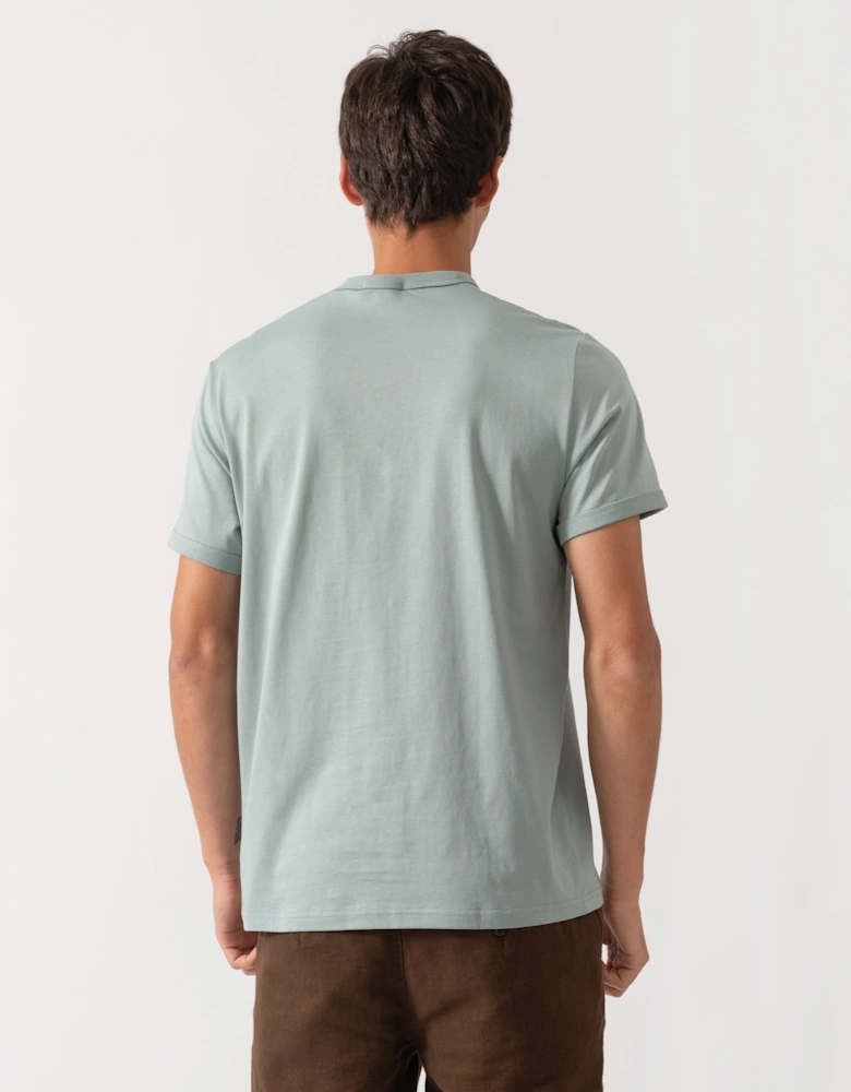 Fred Perry Mens Ringer T-Shirt - Silver Blue 62C