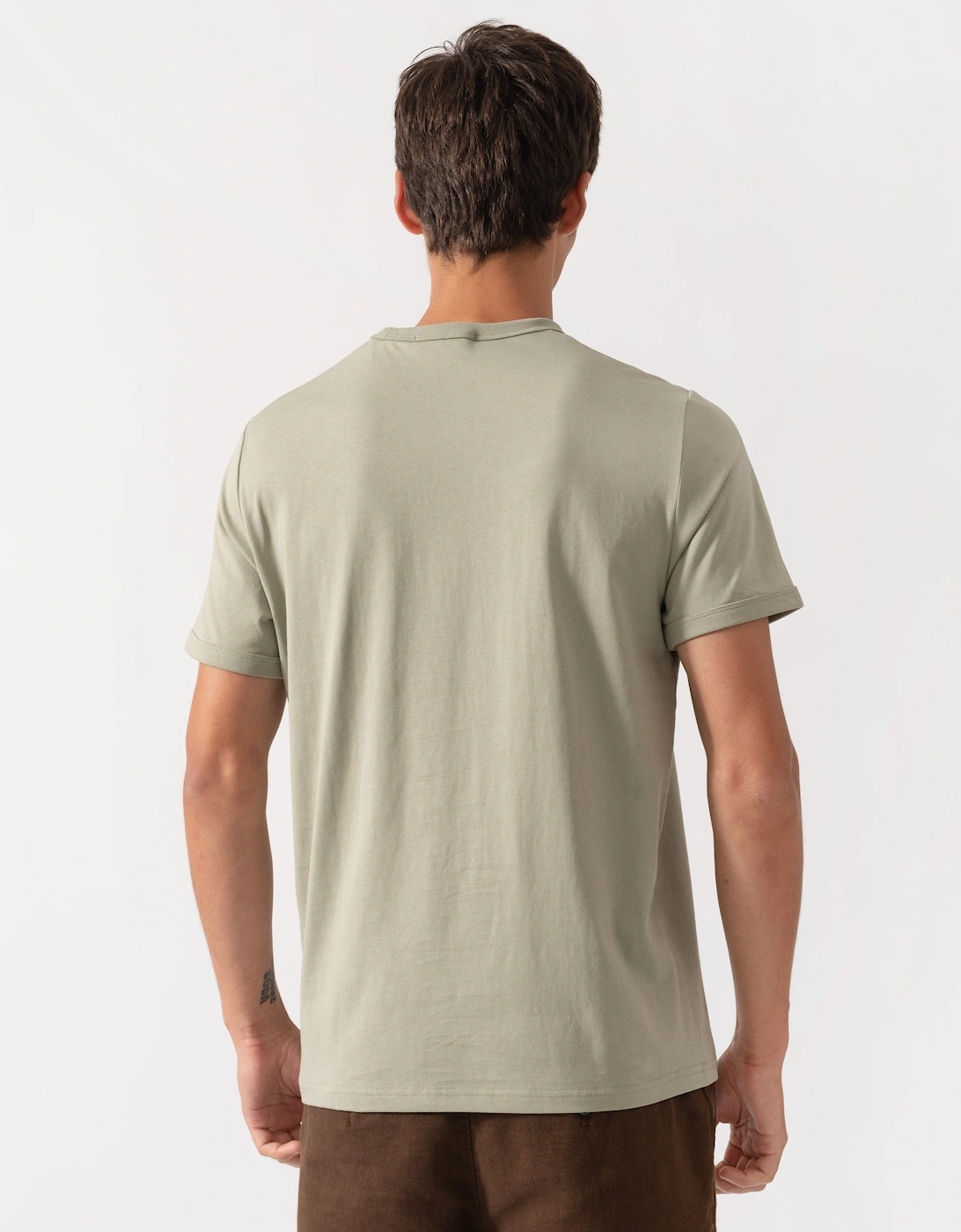 Fred Perry Mens Ringer T-Shirt - Seagrass R89