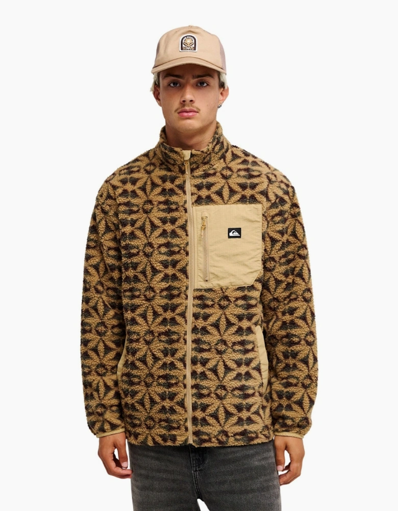 Quiksilver Mens Clean Coast Breathable Full Zip Fleece