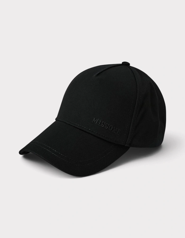 Embroidered Logo Cap Black