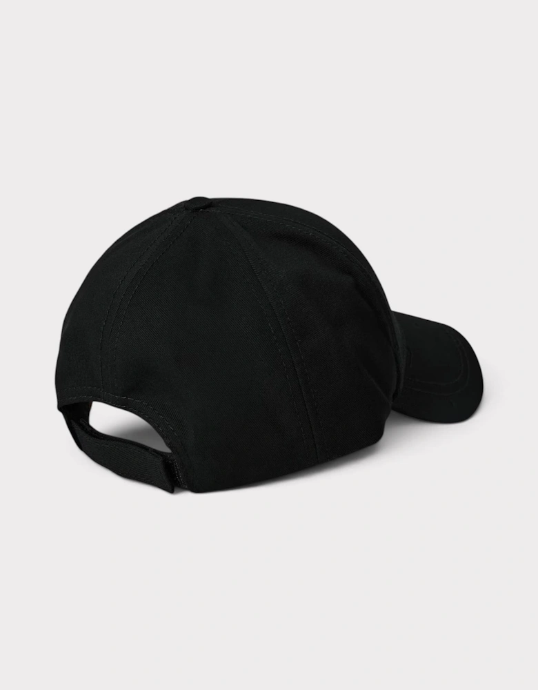Embroidered Logo Cap Black