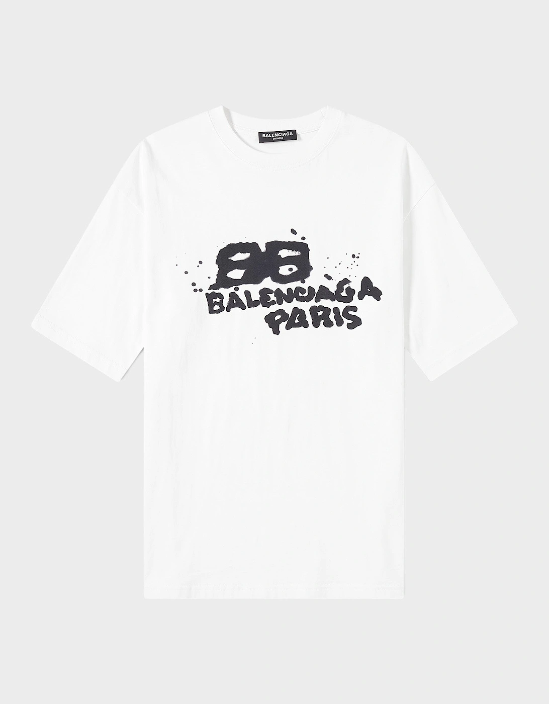 Logo Medium Fit T-Shirt White Black, 4 of 3