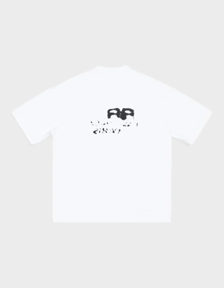 Logo Medium Fit T-Shirt White Black