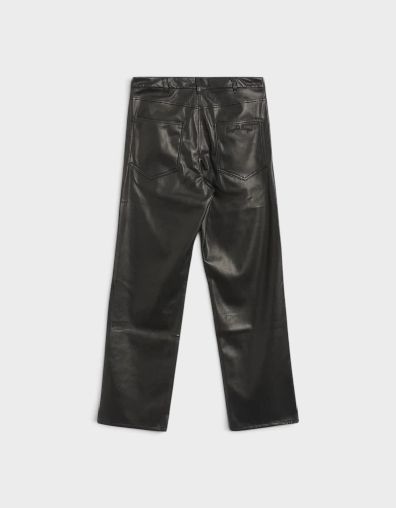 Angelo Baque Long Casual Pants Black