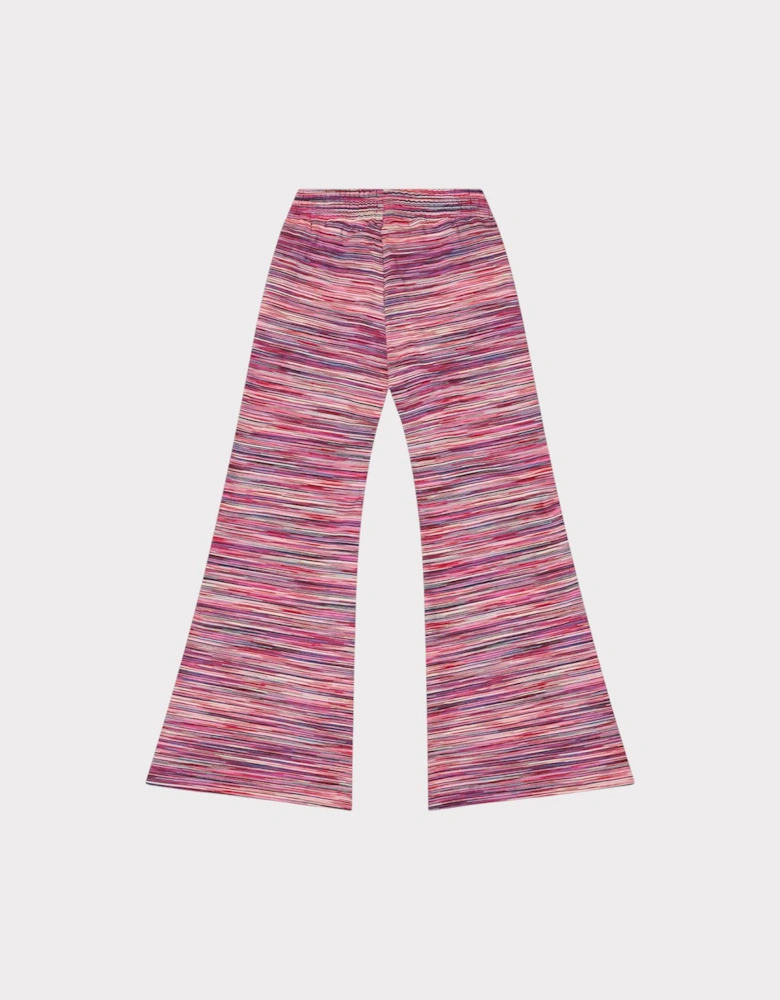 Logo Closed Hem Fleece Joggers Pink Kids