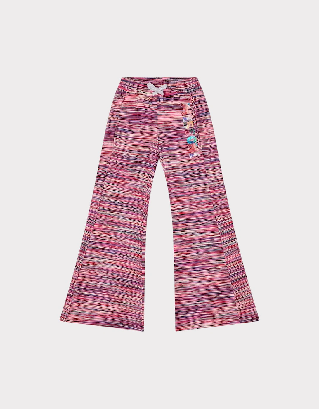 Logo Closed Hem Fleece Joggers Pink Kids, 3 of 2