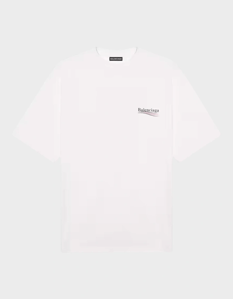Logo Political Campaign T-Shirt White