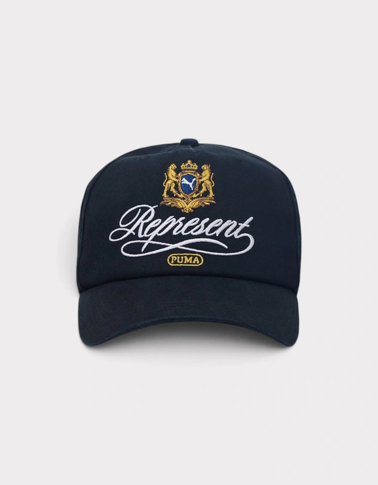 Puma Embroidered Logo Crest Cap Black