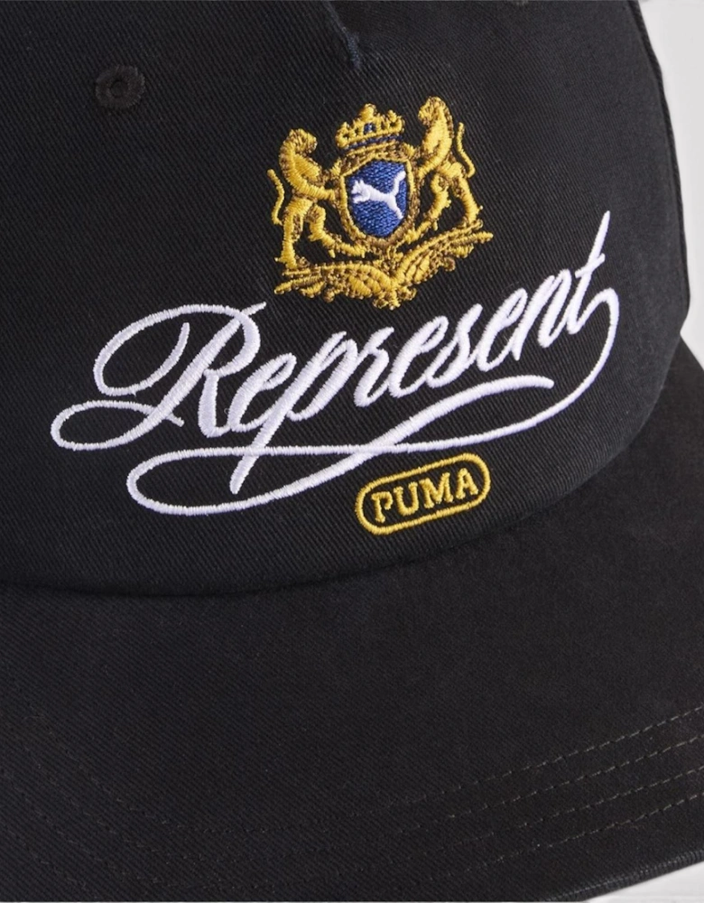 Puma Embroidered Logo Crest Cap Black