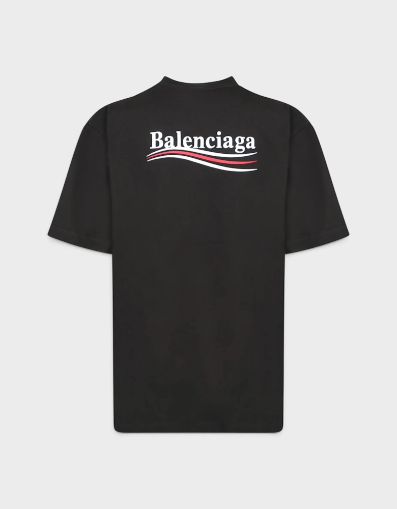 Logo Political Campaign T-Shirt Black