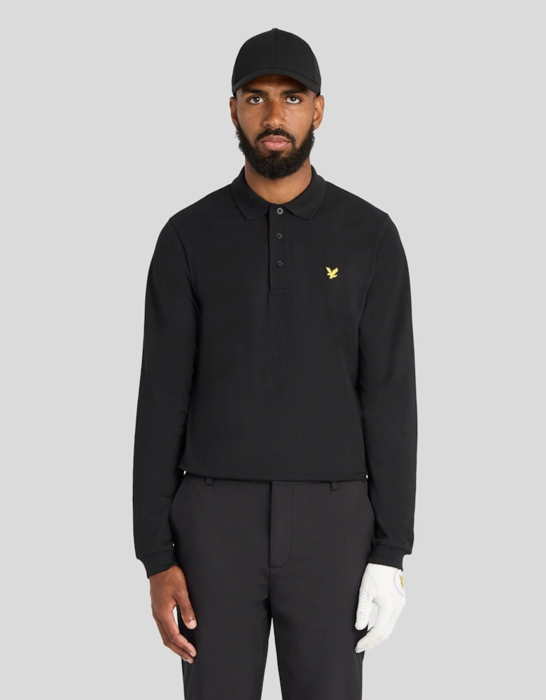 Technical Long Sleeve Polo Shirt