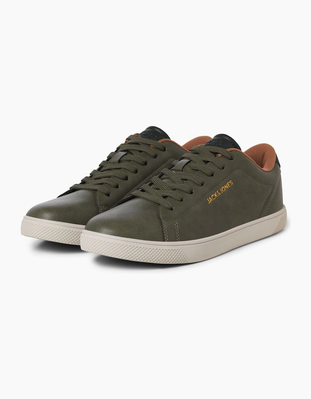 Jack & Jones Bosley Polyurethane Men's Olive Night Trainers, 5 of 4