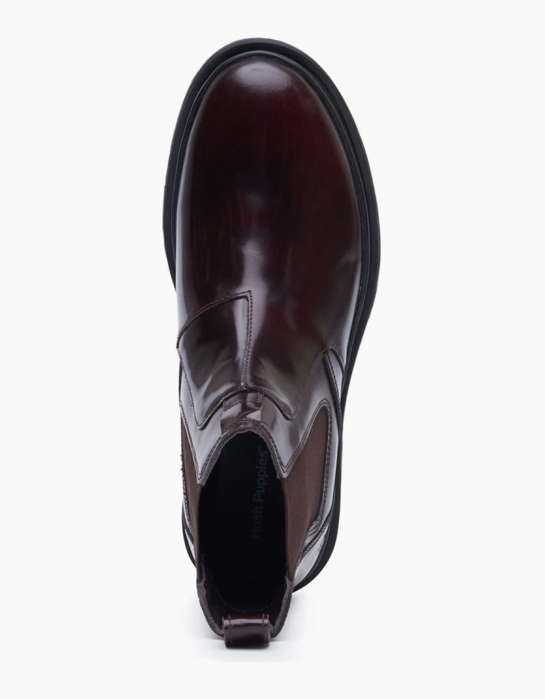 Hush Puppies Jamie Leather Men's Bordeaux Boots