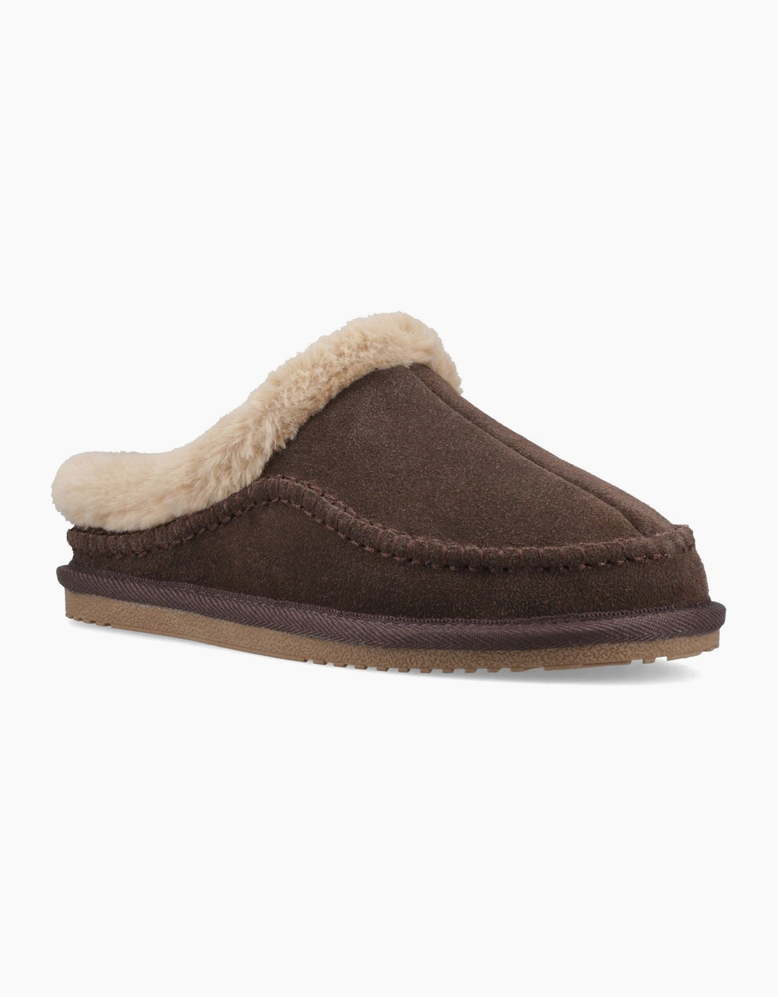 Hush Puppies Anika Suede Women's Chocolate Slippers, 4 of 3