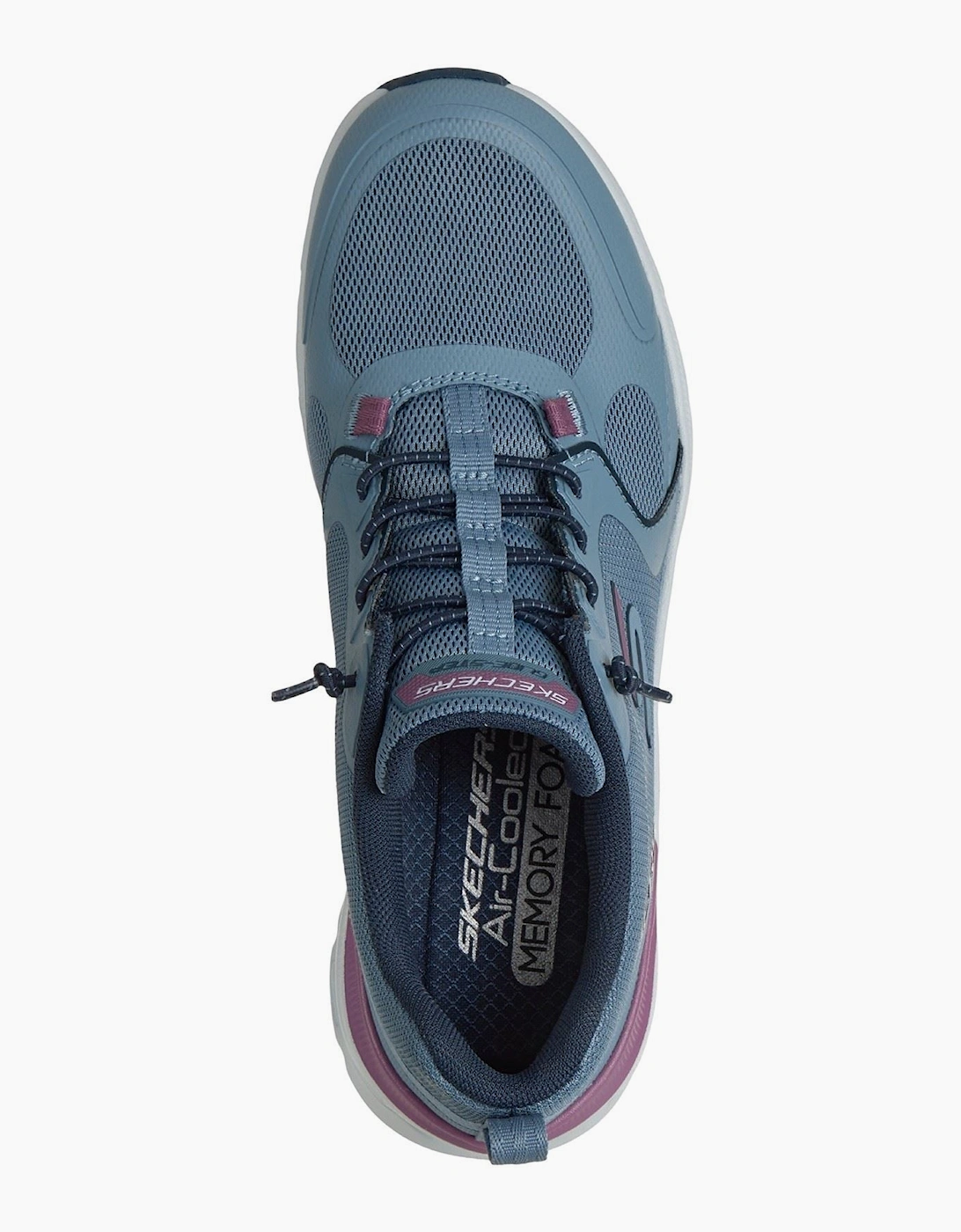 Skechers Glide-Step Pro Textile Women's Slate Mesh/Magenta Trim Trainers