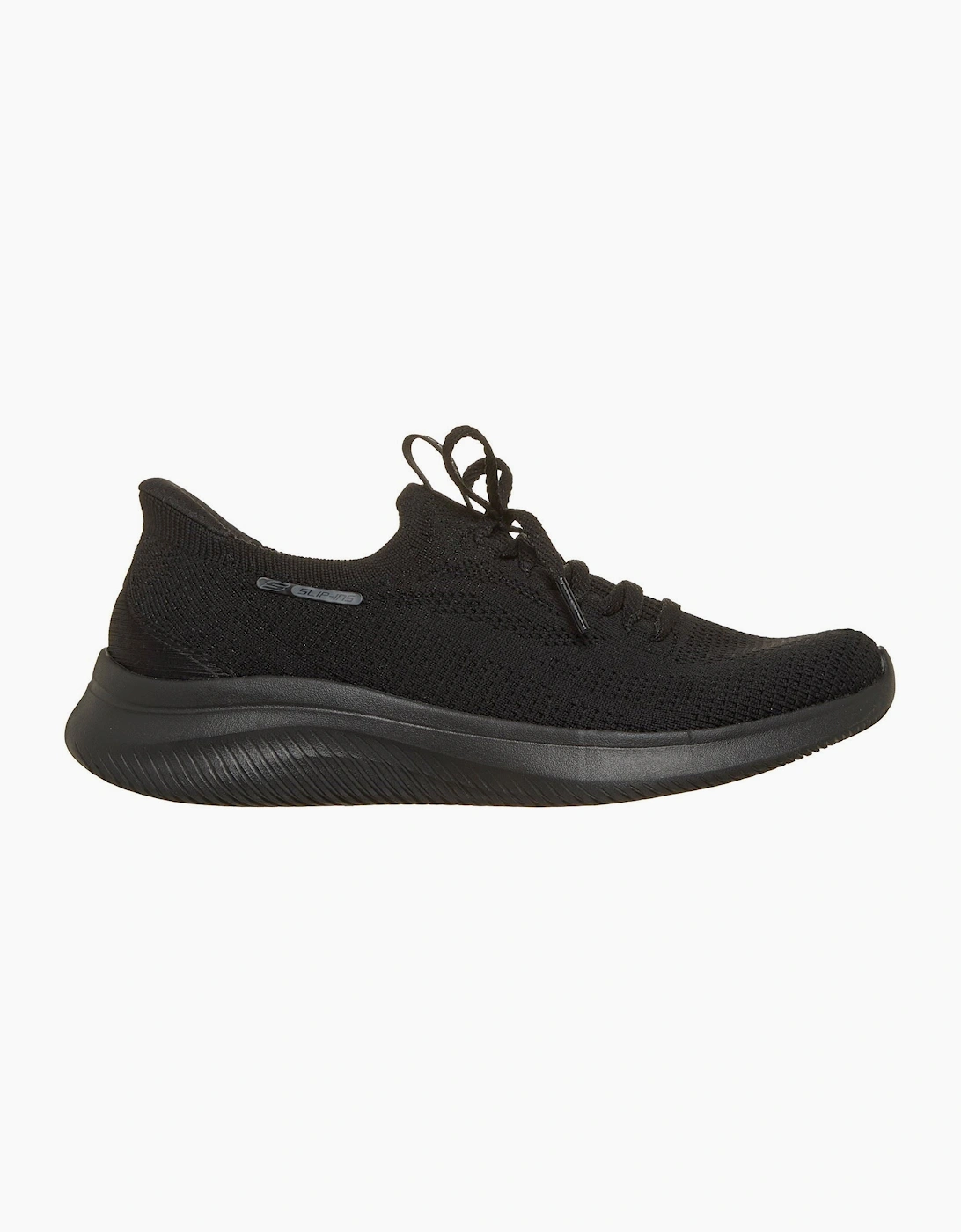 Skechers Ultra Flex 4.0 Polyester Women's Black / Black Sole Trainers