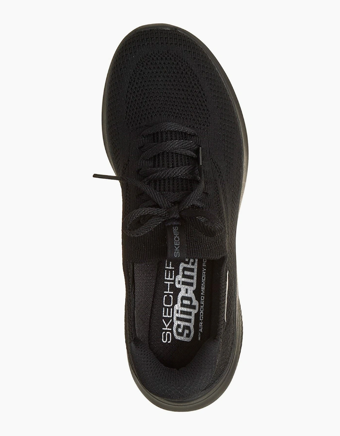 Skechers Ultra Flex 4.0 Polyester Women's Black / Black Sole Trainers