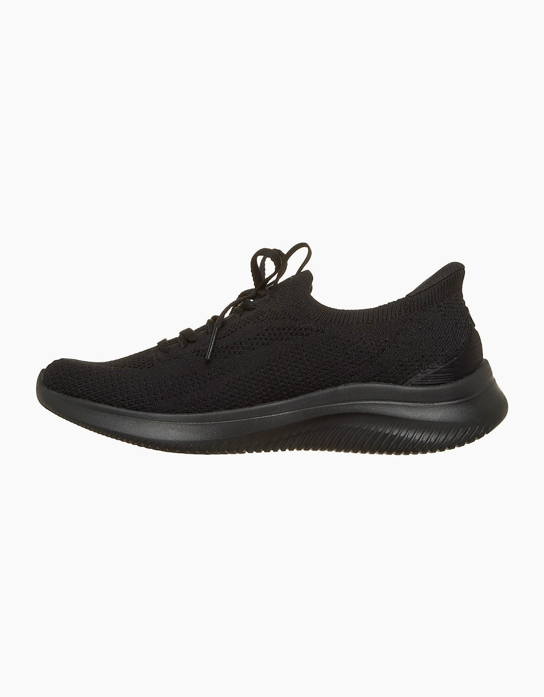 Skechers Ultra Flex 4.0 Polyester Women's Black / Black Sole Trainers
