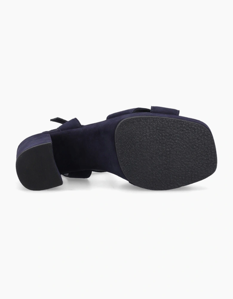 Hush Puppies Ophelia Suede Women's Navy Sandals