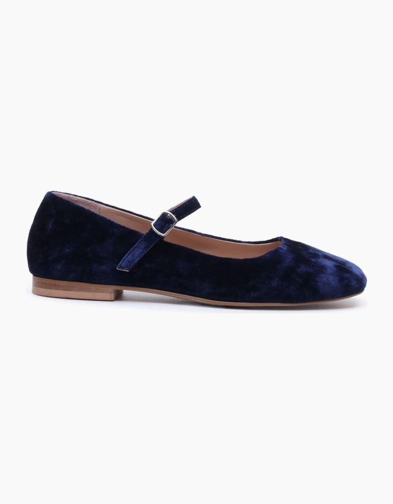 Hush Puppies Pasha Velvet Women's Navy Flats