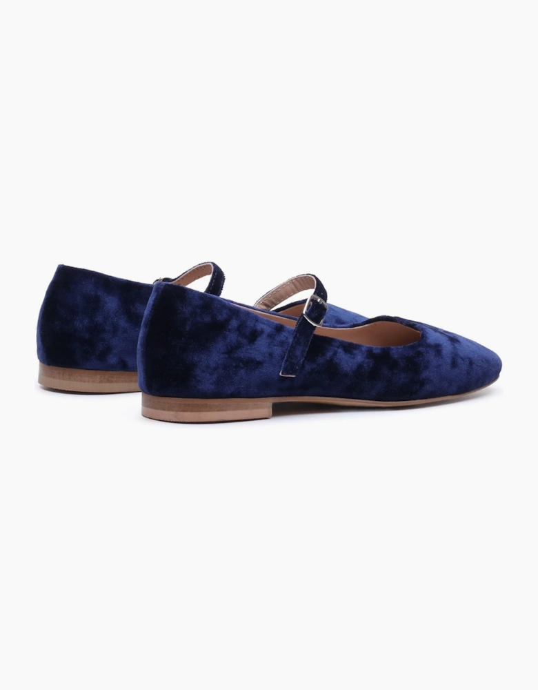 Hush Puppies Pasha Velvet Women's Navy Flats