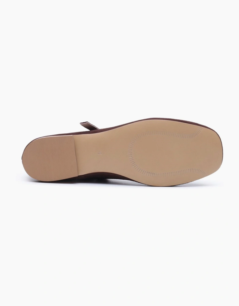Hush Puppies Pasha Suede Women's Chocolate Flats