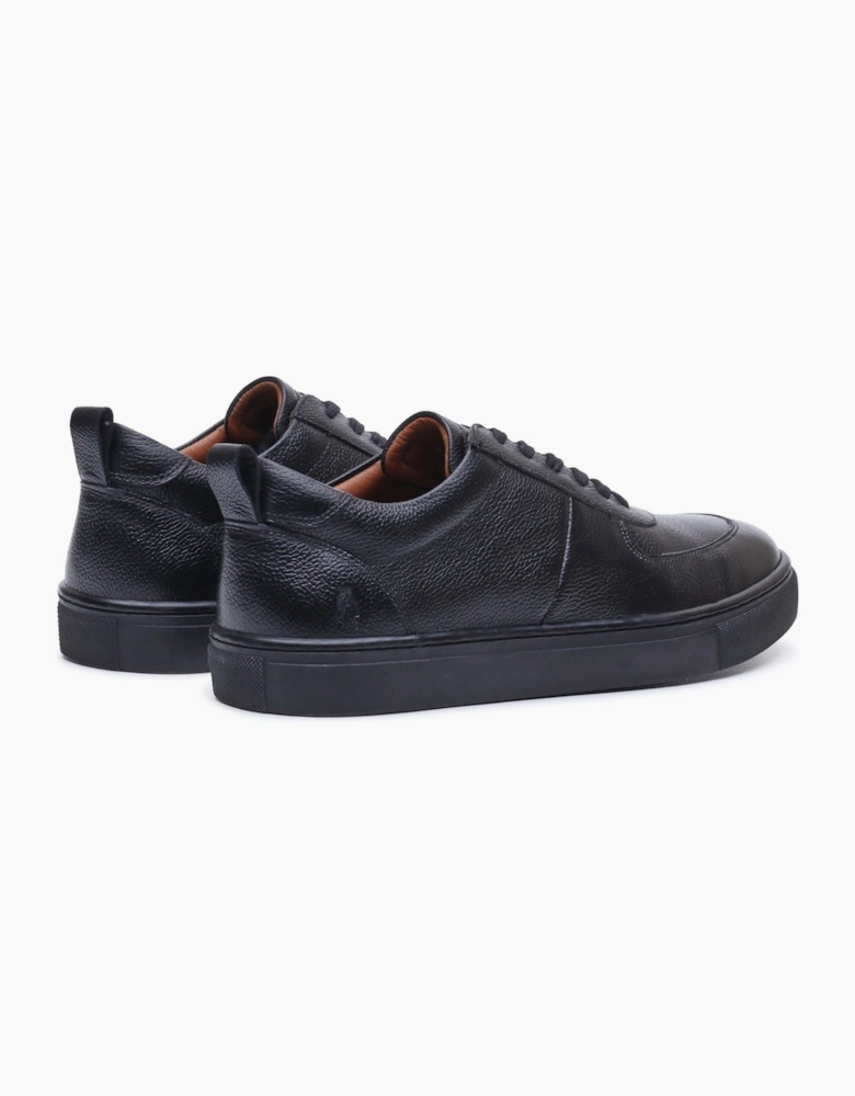 Hush Puppies Ciro Leather Men's BLACK Trainers
