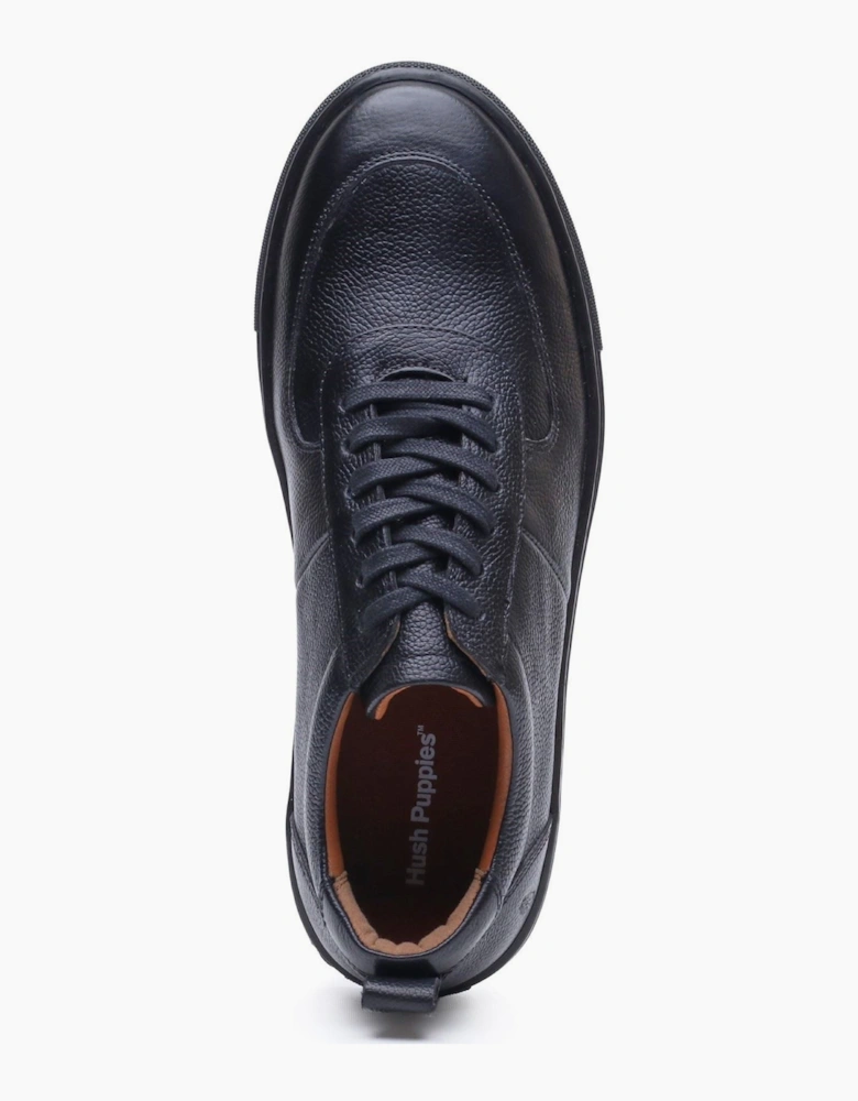 Hush Puppies Ciro Leather Men's BLACK Trainers