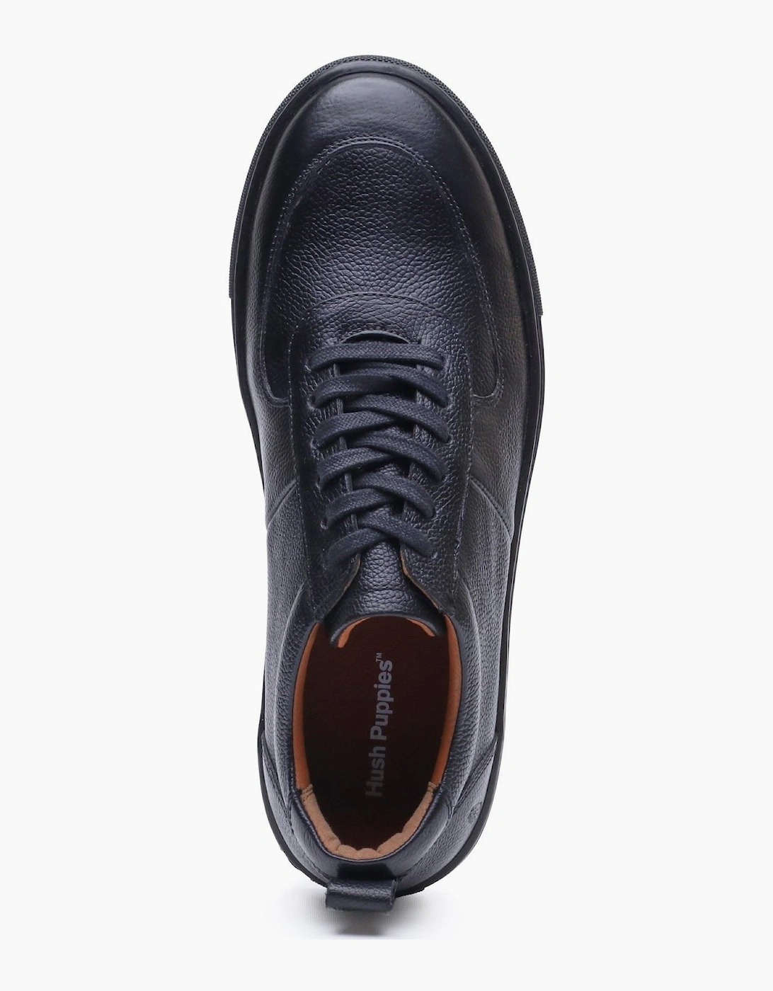 Hush Puppies Ciro Leather Men's BLACK Trainers
