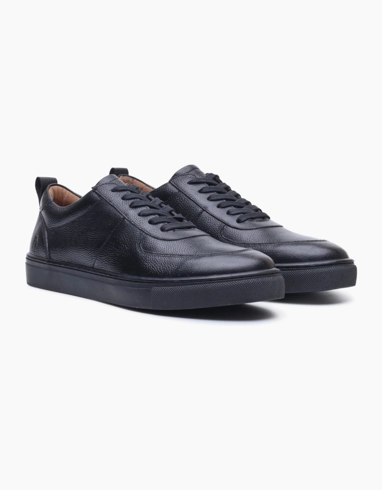 Hush Puppies Ciro Leather Men's BLACK Trainers