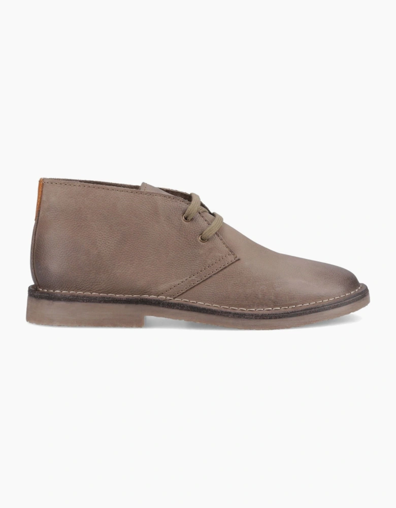 Hush Puppies Samuel Leather Men's Stone Ankle Boots