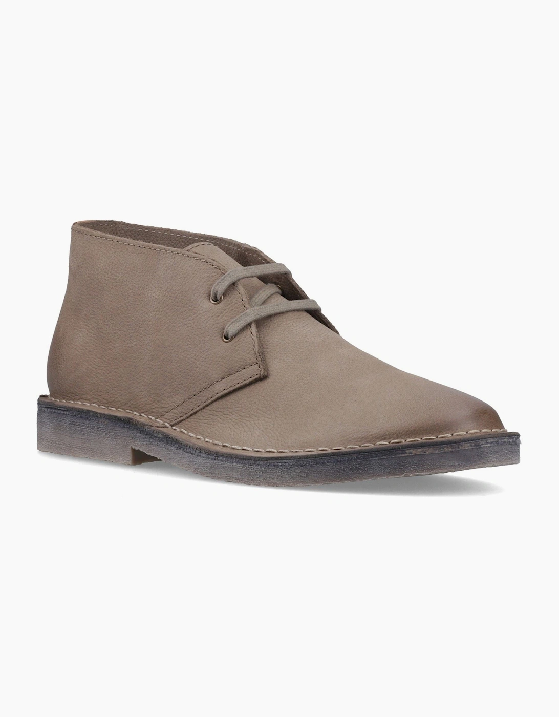 Hush Puppies Samuel Leather Men's Stone Ankle Boots, 7 of 6
