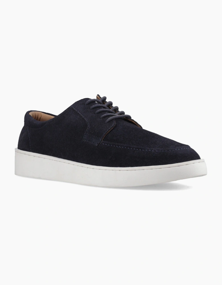 Hush Puppies Riven Lace Up Leather Men's NAVY Lace-Up Shoes