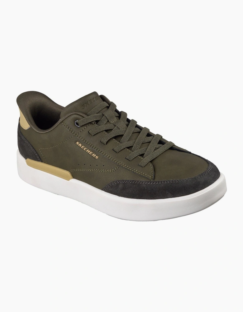 Skechers Verloma Radical Men's Olive Synthetic / Suede Trainers