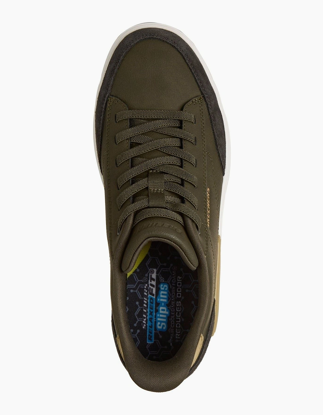 Skechers Verloma Radical Men's Olive Synthetic / Suede Trainers